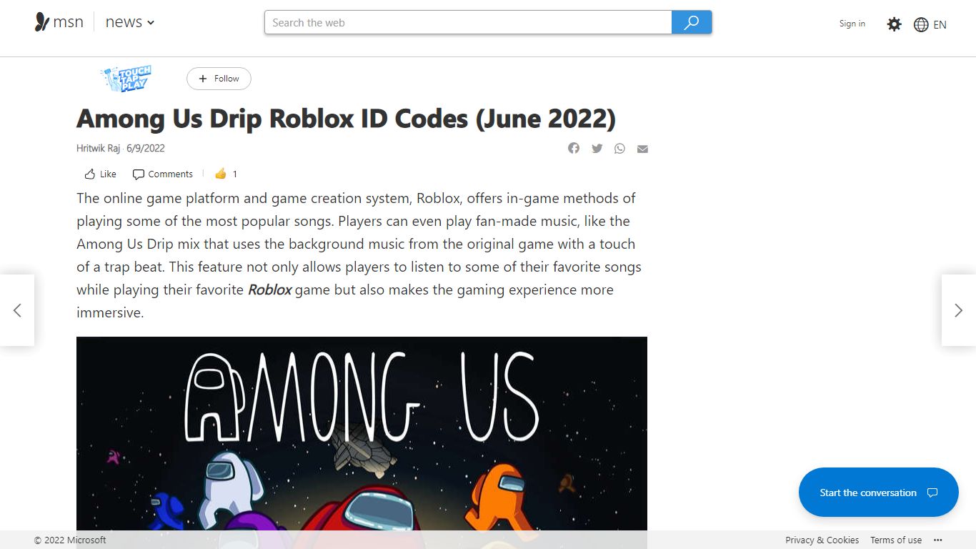 Among Us Drip Roblox ID Codes (June 2022) - MSN